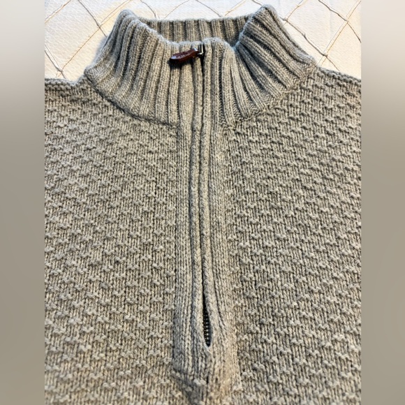 Inis Meain Men's Gray Half-Zip Sweater - pls read - Picture 4 of 12